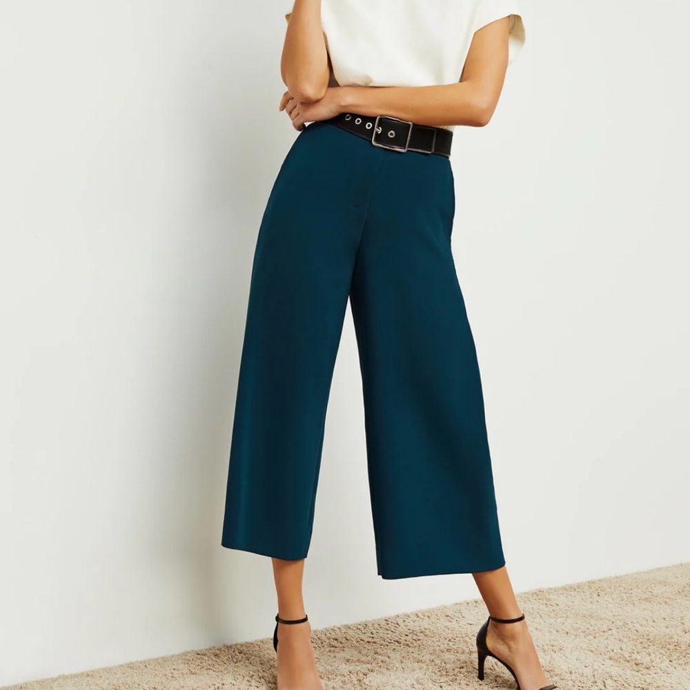 MM LaFleur Teal zhou culotte